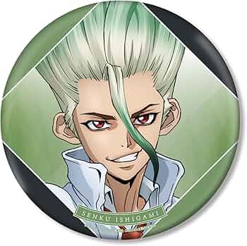 Dr.STONE 　ユニーク缶バッジ 衣装チェンジver.①　石神千空 Dr.STONE ユニーク缶バッジ 衣装チェンジver.① 石神千空 Dr．STONE