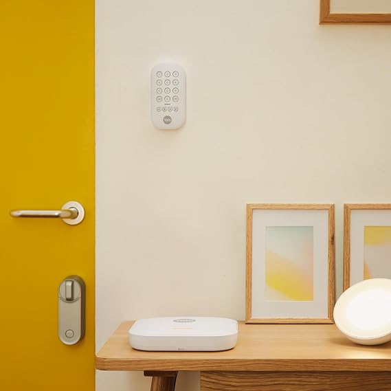 Yale - Keypad - AL-KP-1A-V1, Yale Smart Alarm Accessory, Active, Partially Enabled, Disabled Mode, Control 4 Different Areas, Panic Button, PIN Code, Illuminated Keys, Yale Horizon, 1 km Range