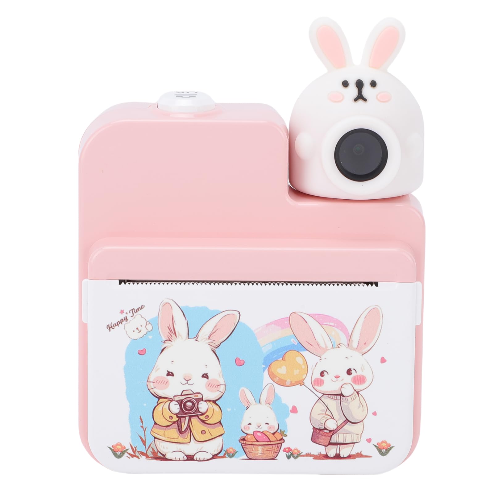 Sofortdruck-Digitalkamera, 32 MP, 1080P, HD, niedliche Cartoon-Sofortbildkamera mit 7,6 cm Farbbildschirm für Kleinkinder, Geburtstag, Weihnachtsgeschenke