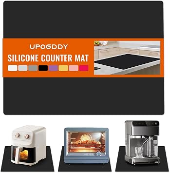 Large Silicone Mat for Counter, Thick Kitchen Countertop Protector,Non Slip Silicone Craft Table Mat, Desk Pad, Multi-purpose and Stain Resistant