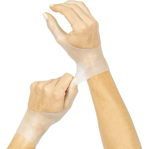 Vive Gel Thumb Wrist Support (Pair) - Waterproof - Brace Cool Wrap for Arthritis Dequervains Tenosynovitis, Sprained Joint Pain, Left Right Hand Stabilizer for Tendonitis Strain