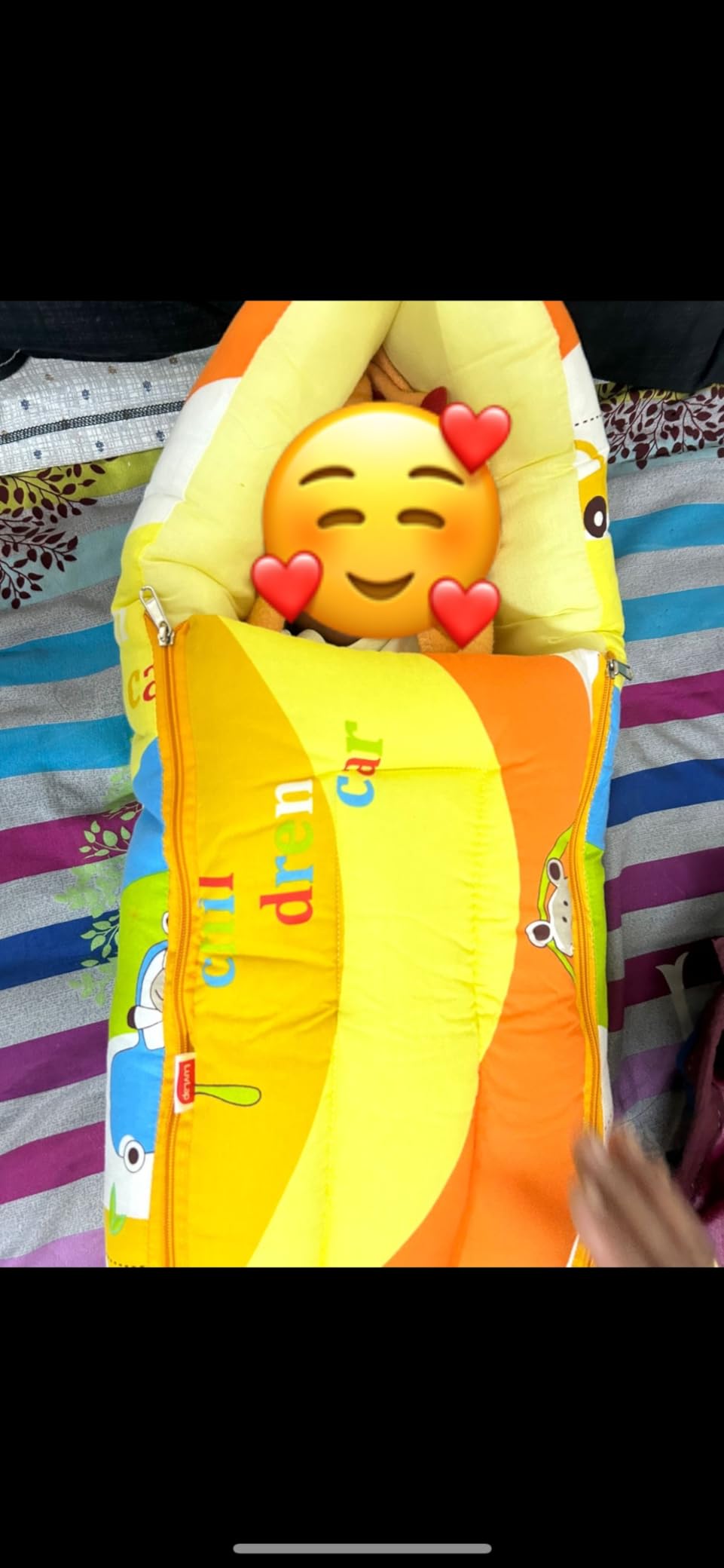 LuvLap 3 in 1 Baby Bed,Sleeping Bag&Carry Nest,Cotton Baby Bedding for