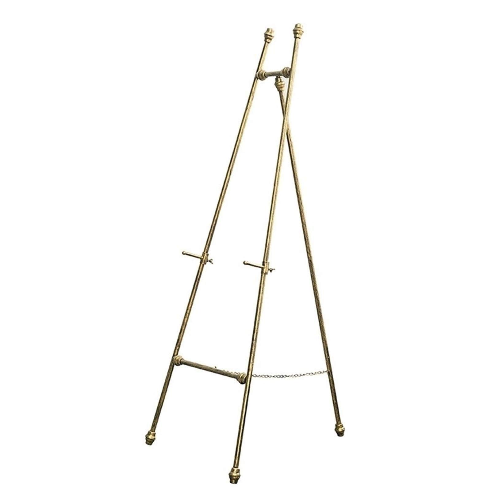 HADECOLL Tripod Retro Baking Paint Oil Easel,Wedding Welcome Display Stand Poster Photo Frame Bracket Angle And Height Adjustable For Christmas Activities,Size_Name-55 * 150 Cm