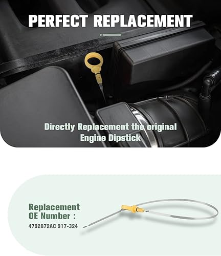 Miniatura 7 de SCITOO Varilla de medición de transmisión de aceite de 26.57 pulgadas para Chrysler 300 5.7L V8 2005-2008, para Dodge Charger 5.7L V8 2006-2008,