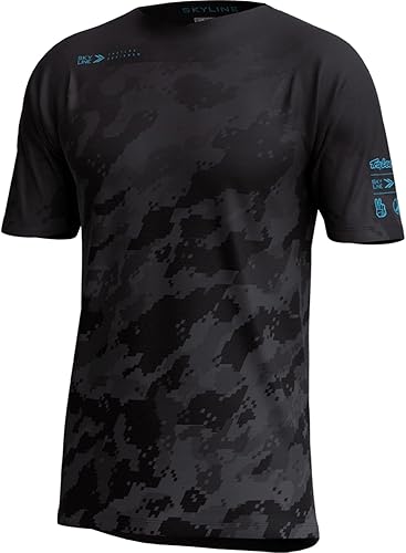 Troy Lee Designs Skyline Fader Digi - Camiseta negra SS