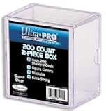 2-Piece 200 Count Clear Card Storage Box