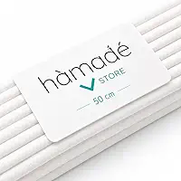 Hamadê Varetas para Difusor Aromatizador de Ambientes 50cm Fibra De Algodão Alta Performance kit 25 unidades (Branca 50cm)