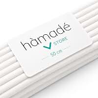 Hamadê Varetas para Difusor Aromatizador de Ambientes 50cm Fibra De Algodão Alta Performance kit 25 unidades (Branca 50cm)