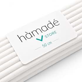 Hamadê Varetas para Difusor Aromatizador de Ambientes 50cm Fibra De Algodão Alta Performance kit 25 unidades (Branca 50cm)