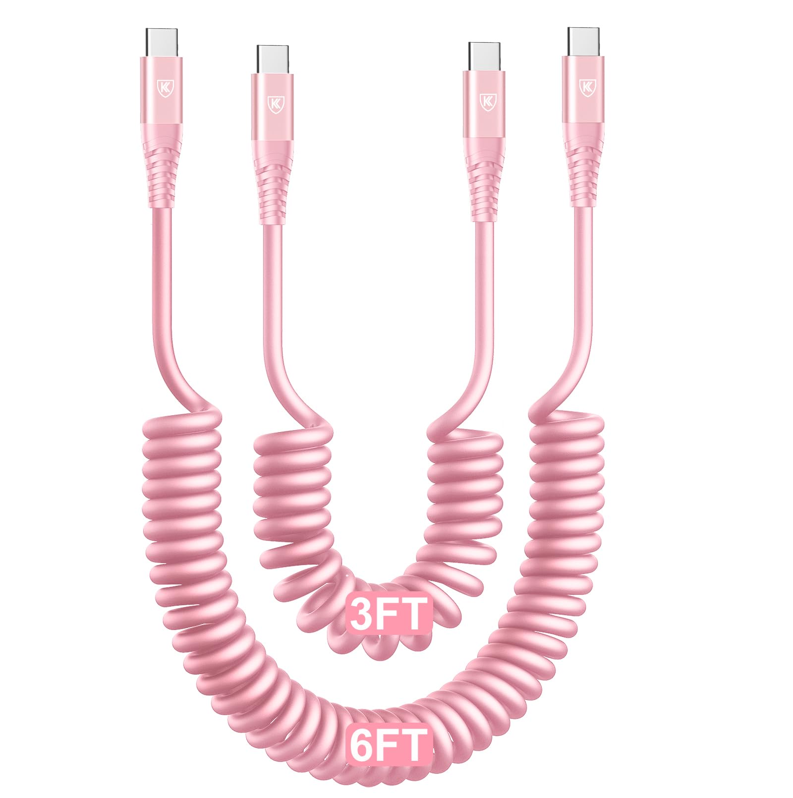 KIYODA Coiled 3ft 6ft Cable