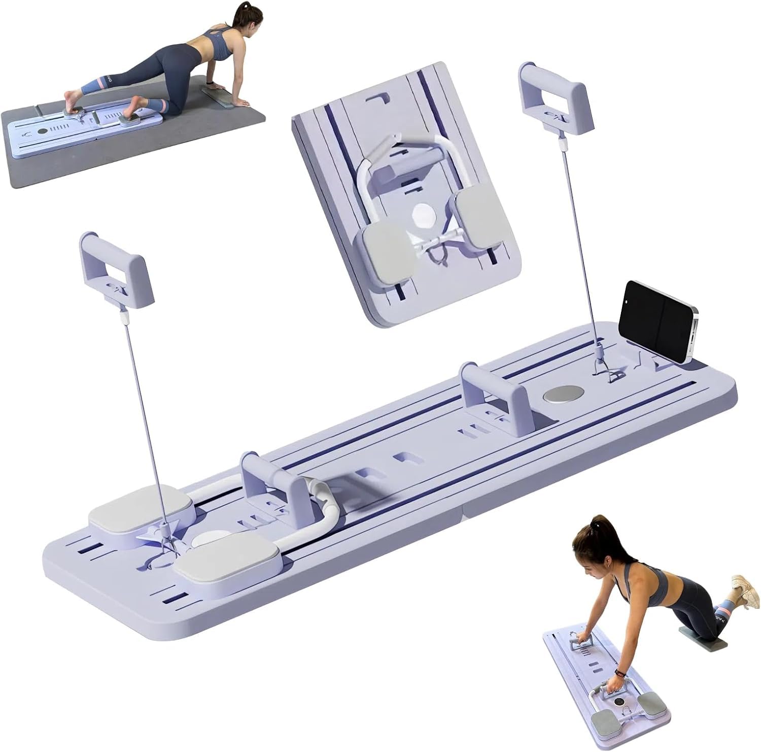 Planche Abdominale multifonctionnelle, Rouleau Abdominal à rebondissement Automatique avec Support pour Les Coudes, Planche d'exercices abdominaux multifonctionnelle