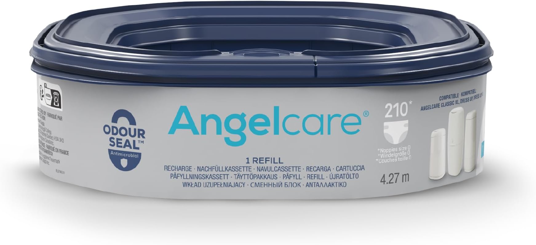AngelcareOctagonal Refill, Single, for Classic XL Nappy Bin