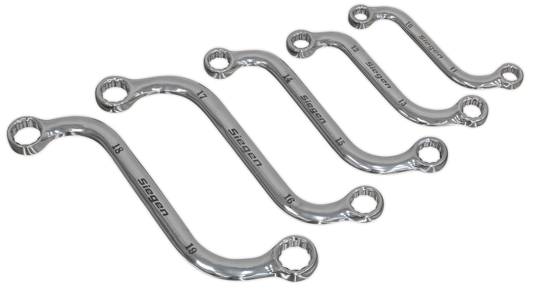 SEALEY s0717 métrique s-spanner, Lot de 5