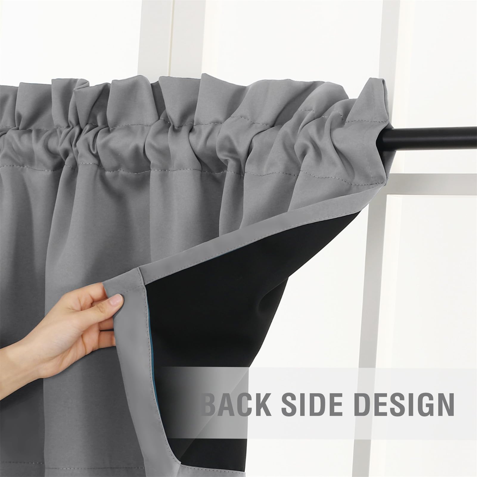 Mantovana Per Tende 52x18 Cm - Oscurante, Isolante Termico, Per Cucina E Piccoli Mobili - Foto 2