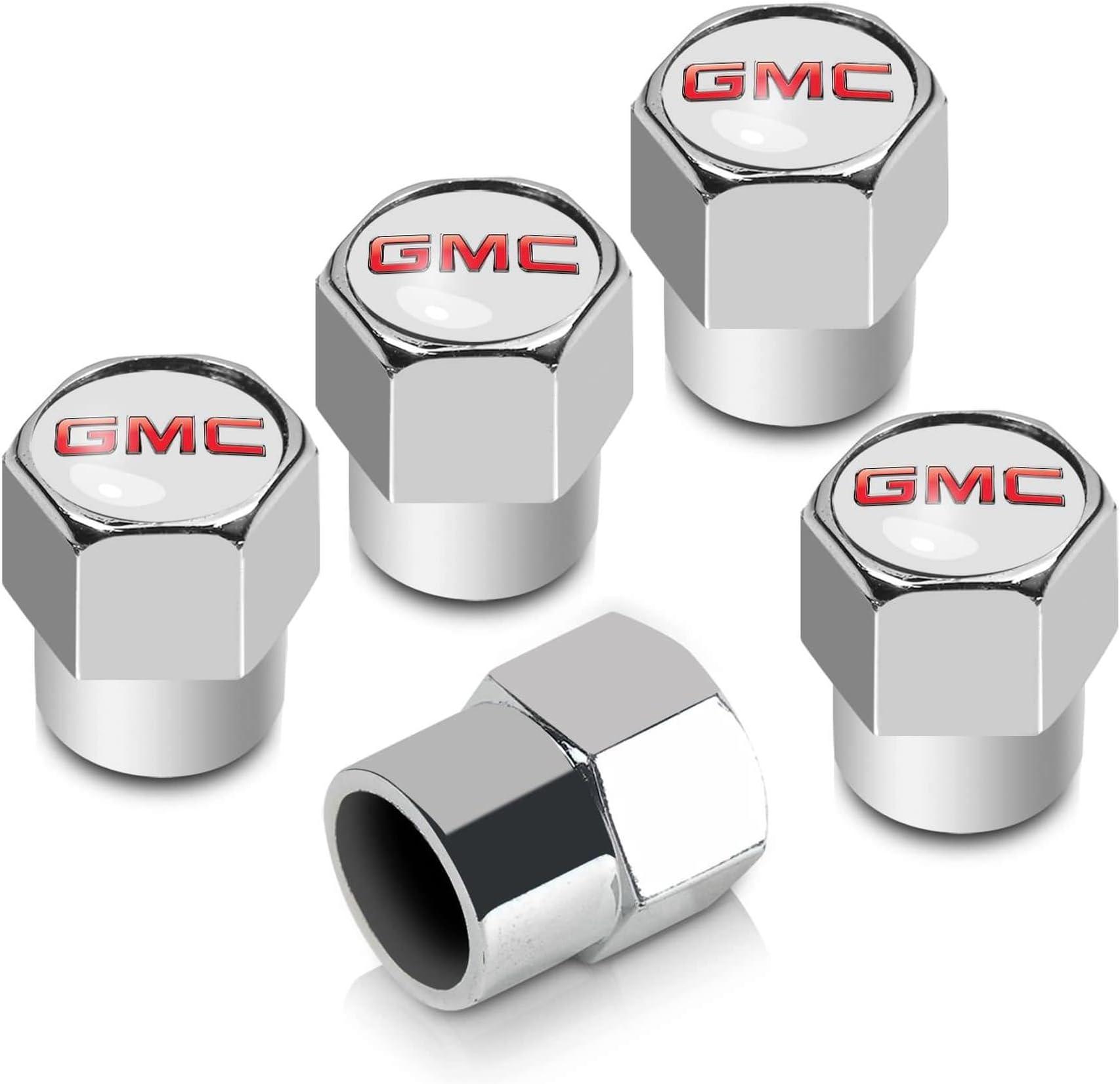 GMC Logo Chrome Valve Cap Covers