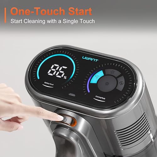 Miniatura 4 de uwant Aspiradora inalámbrica vacía automática de 200 AW, potente succión con estación de filtración HEPA de 6 capas, aspiradora inalámbrica para