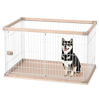 Amazon | アイリスオーヤマ 犬 サークル ウッディサークル