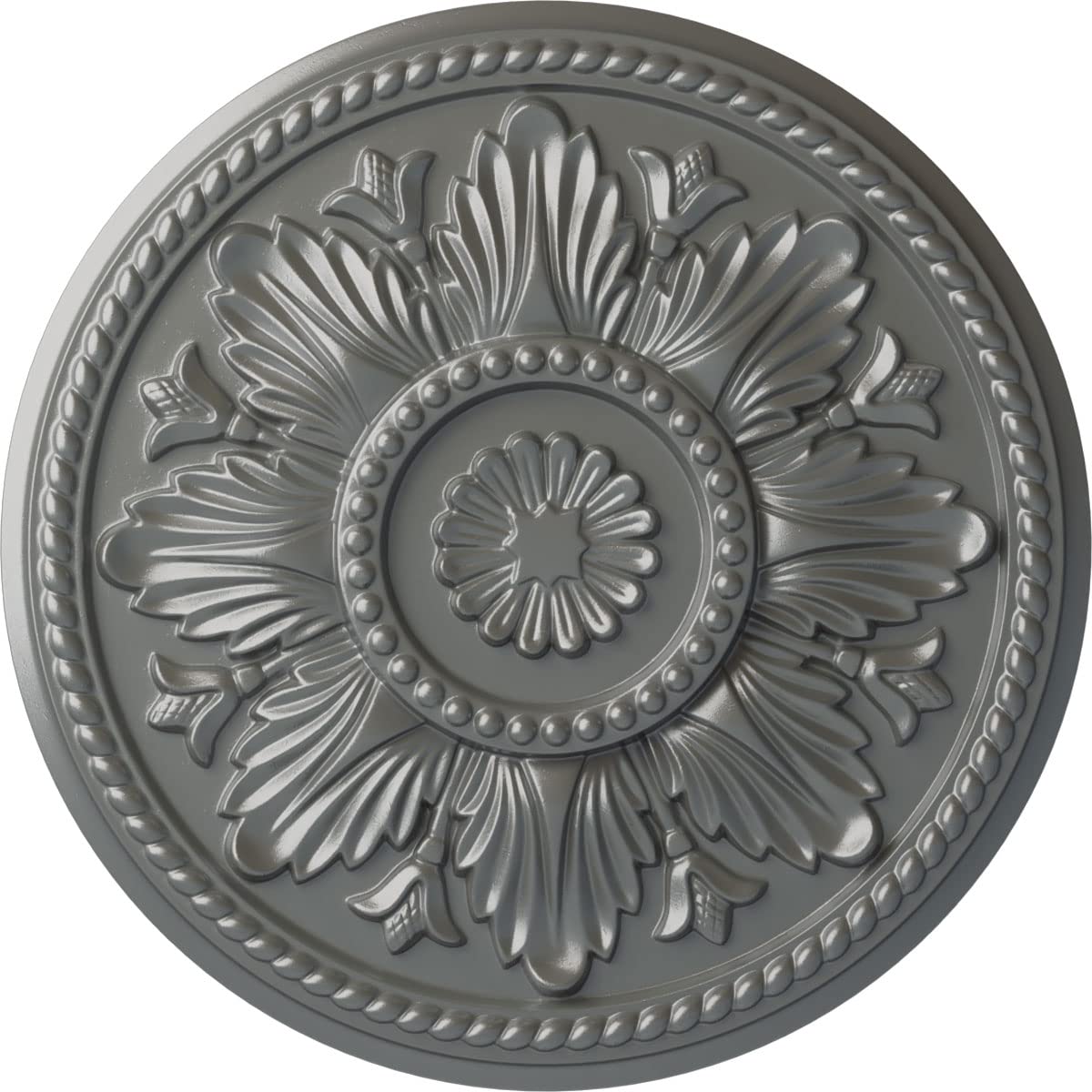 Ekena Millwork CM18EDSLS Edinburgh Ceiling Medallion, Silver