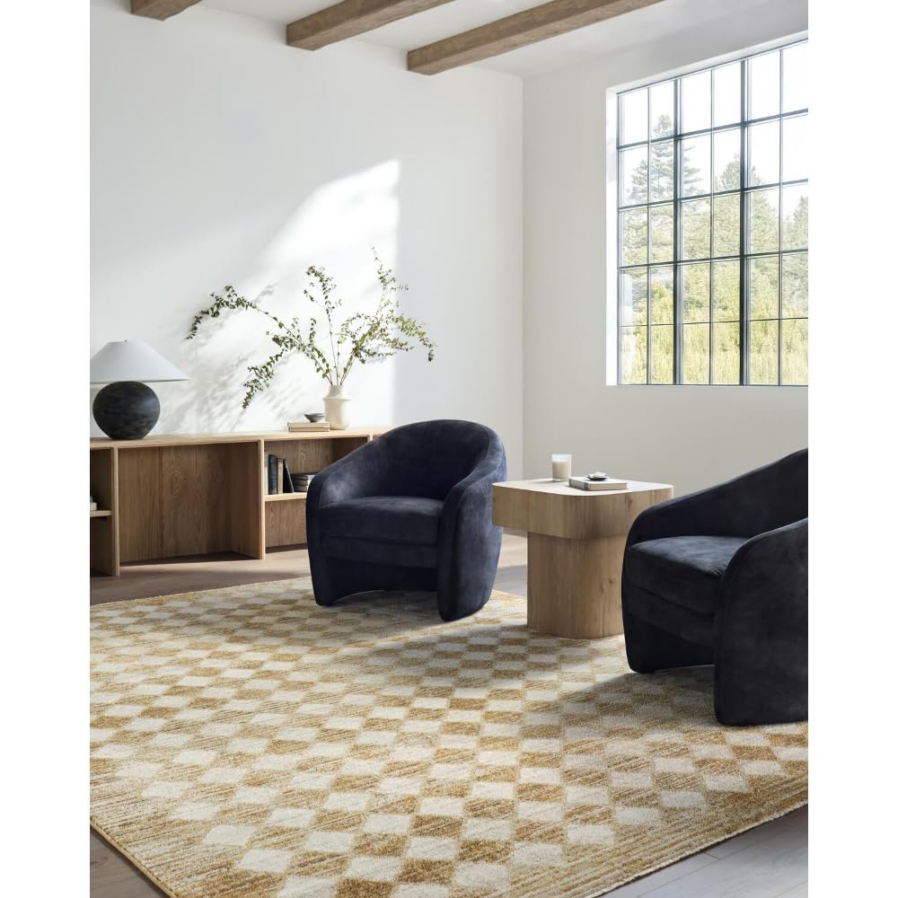 Livabliss x Galey Alix - Alfombra Abstracta para Sala de Estar, 160 x 230 cm, Comedor, salón, Cocina, Dormitorio, Alfombra Moderna de mármol, Suave, Lujosa, fácil Cuidado, Pelo Medio, Gris Pardo,