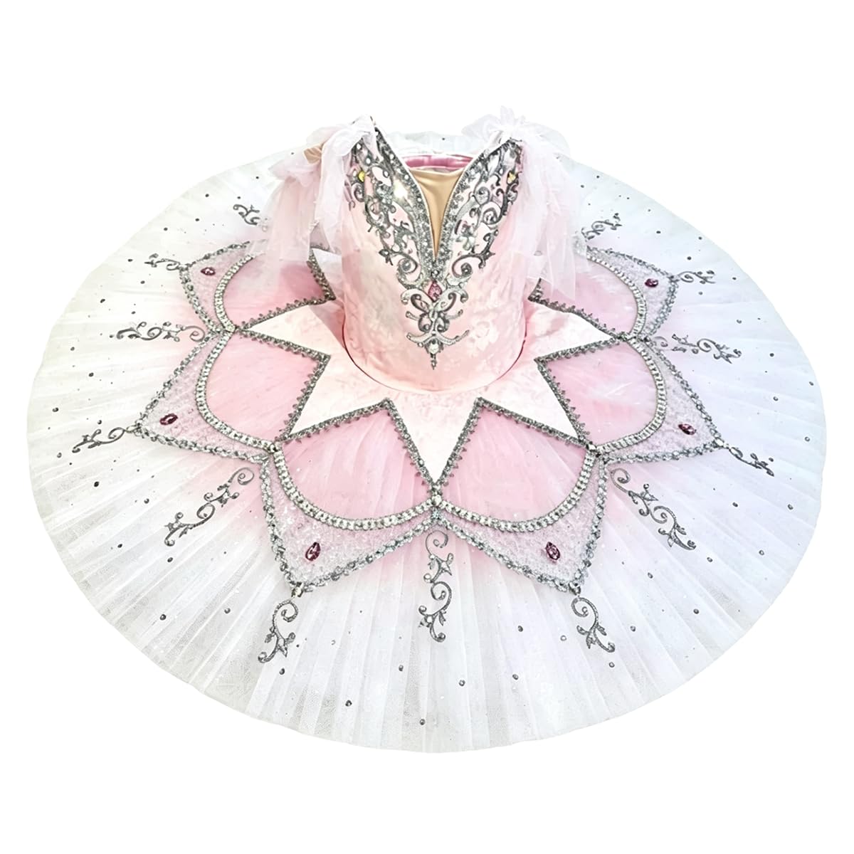 Abito Tutu da Principessa Festa a Tema Danza Classica Costume Gara Danza