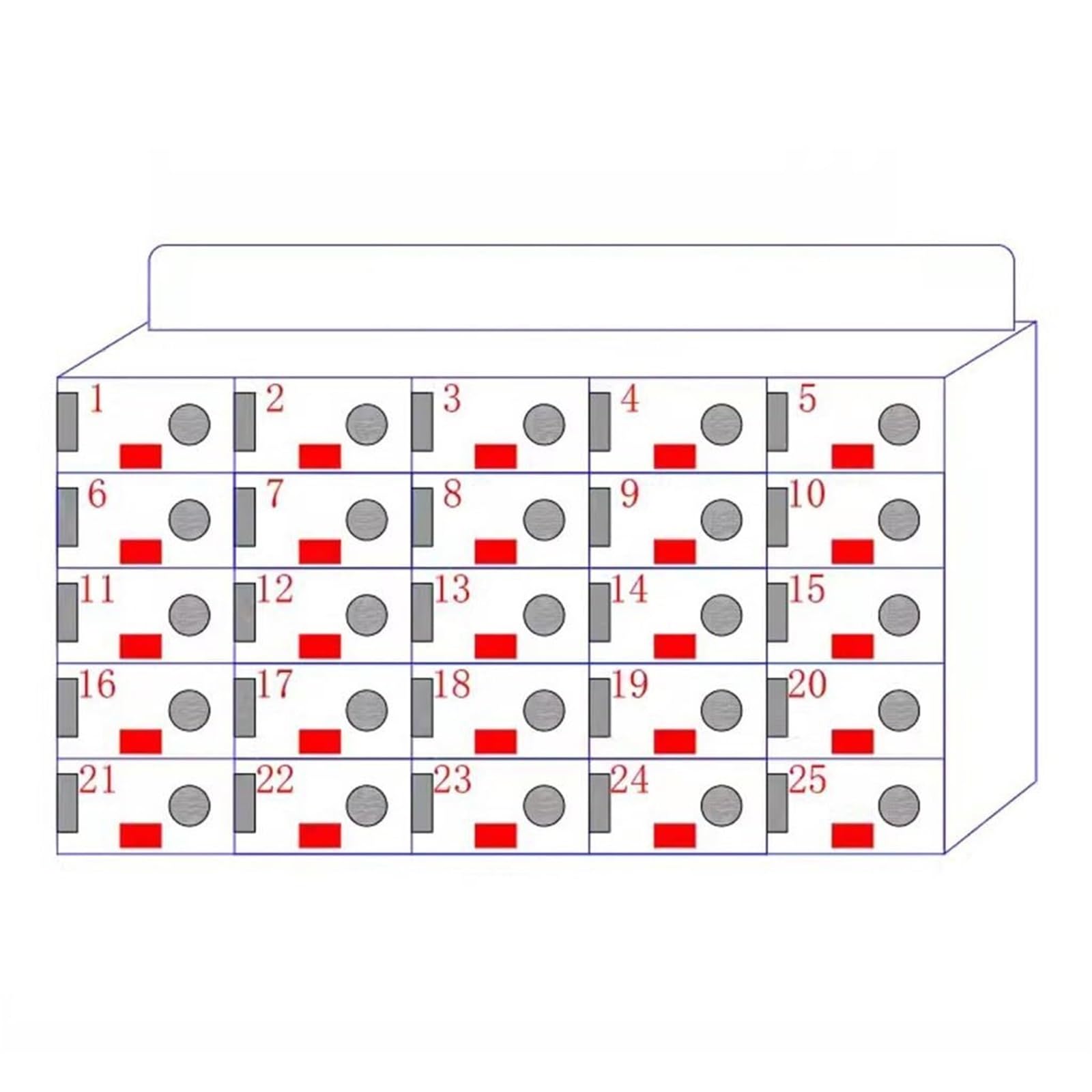 Armoire murale pour téléphones portables idéale pour déconnecter en classe et au bureau