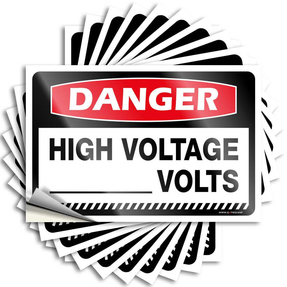 Tattoos Room Stuff Peel and Stick - Danger High Voltage Volts Tumbler Book Waterproof Vinyl for Microfiber(6X9CM)