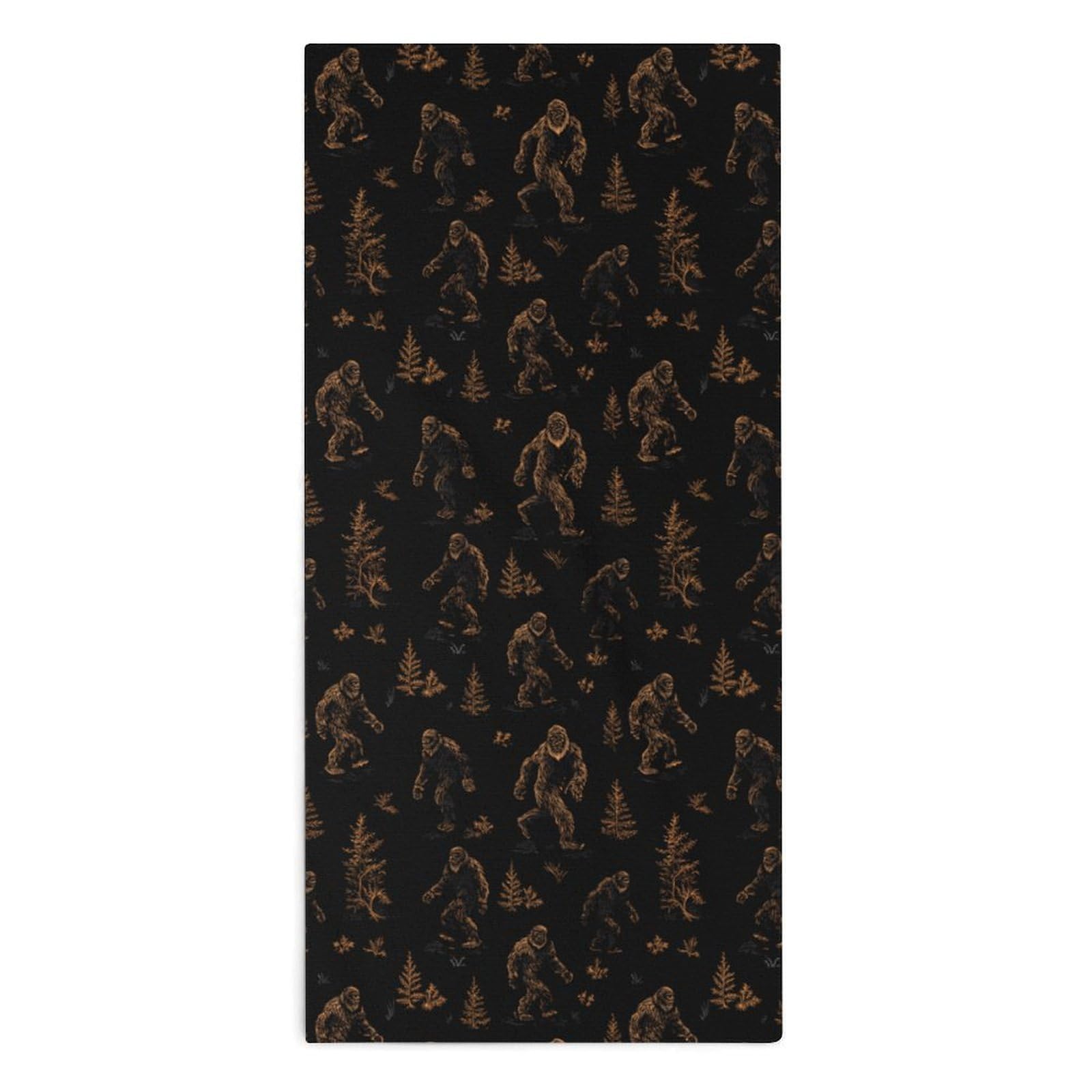 TXFBTRFSA Bigfoot Pattern Hand Towels for Adult Face Towel Bath Beach Swim Accessories