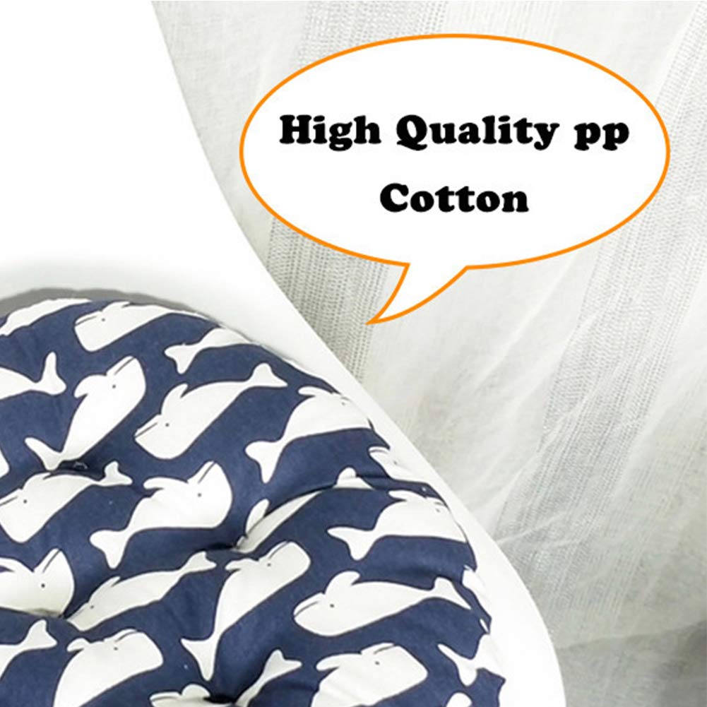 Rundes Stuhlkissen 65cm - Baumwolle-Leinen Sitzkissen Für Stuhl & Boden