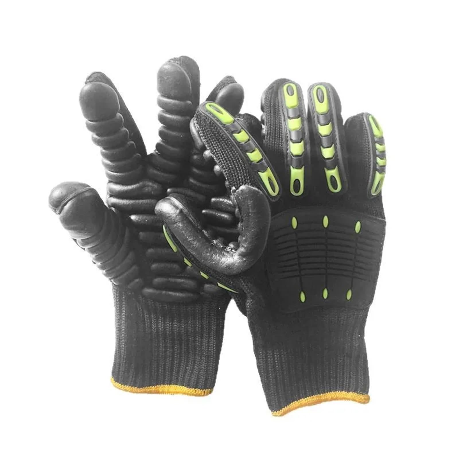 Générique Gants de sécurité professionnels anti-vibrations - 5 niveaux de résistance aux chocs, aux impacts et antidérapants for les travaux miniers et de forage