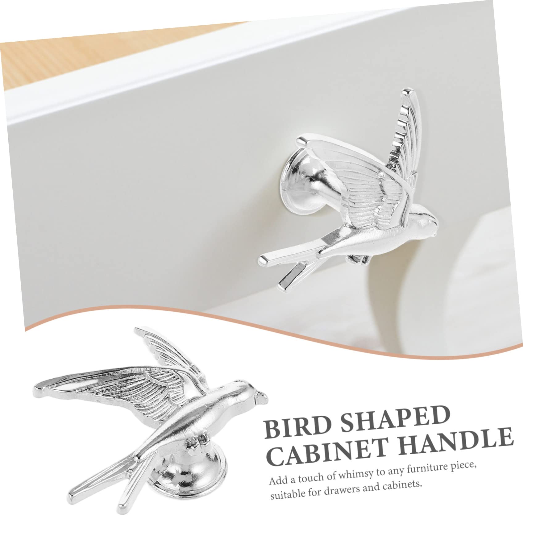WOONEKY 5 Set Di Pomelli Per Porte in Stile Maniglie Per Cassetti in Metallo Pomelli Decorativi Per Armadi E Cassettiere Maniglia Per Mobili A Forma Di 2 Pezzi * 5