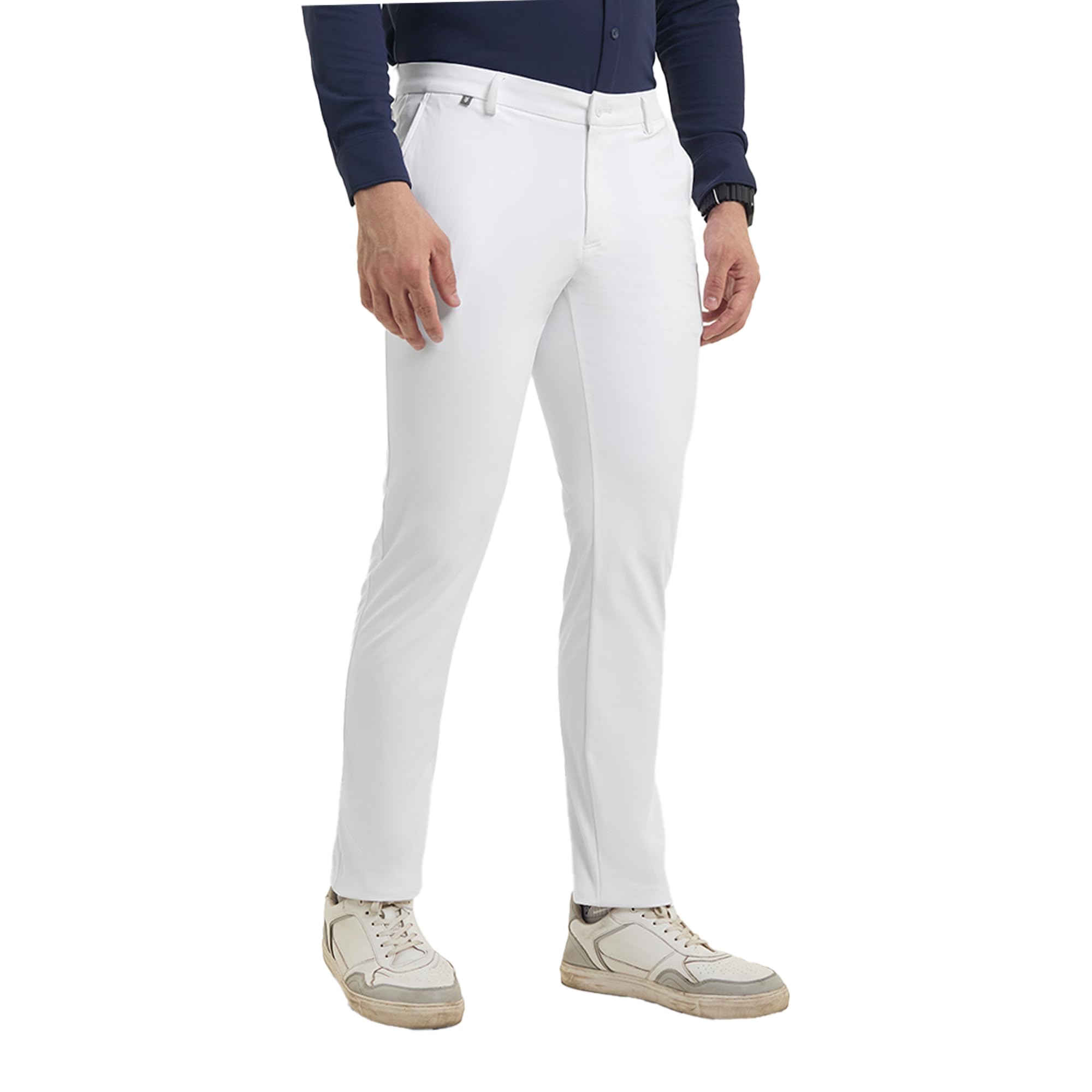 harfun White 2035 Workday Pant | Formal wear | Wrinkle Resistant | 4-Way Stretch | Super Light | No Fade | No Pilling |-picture-10