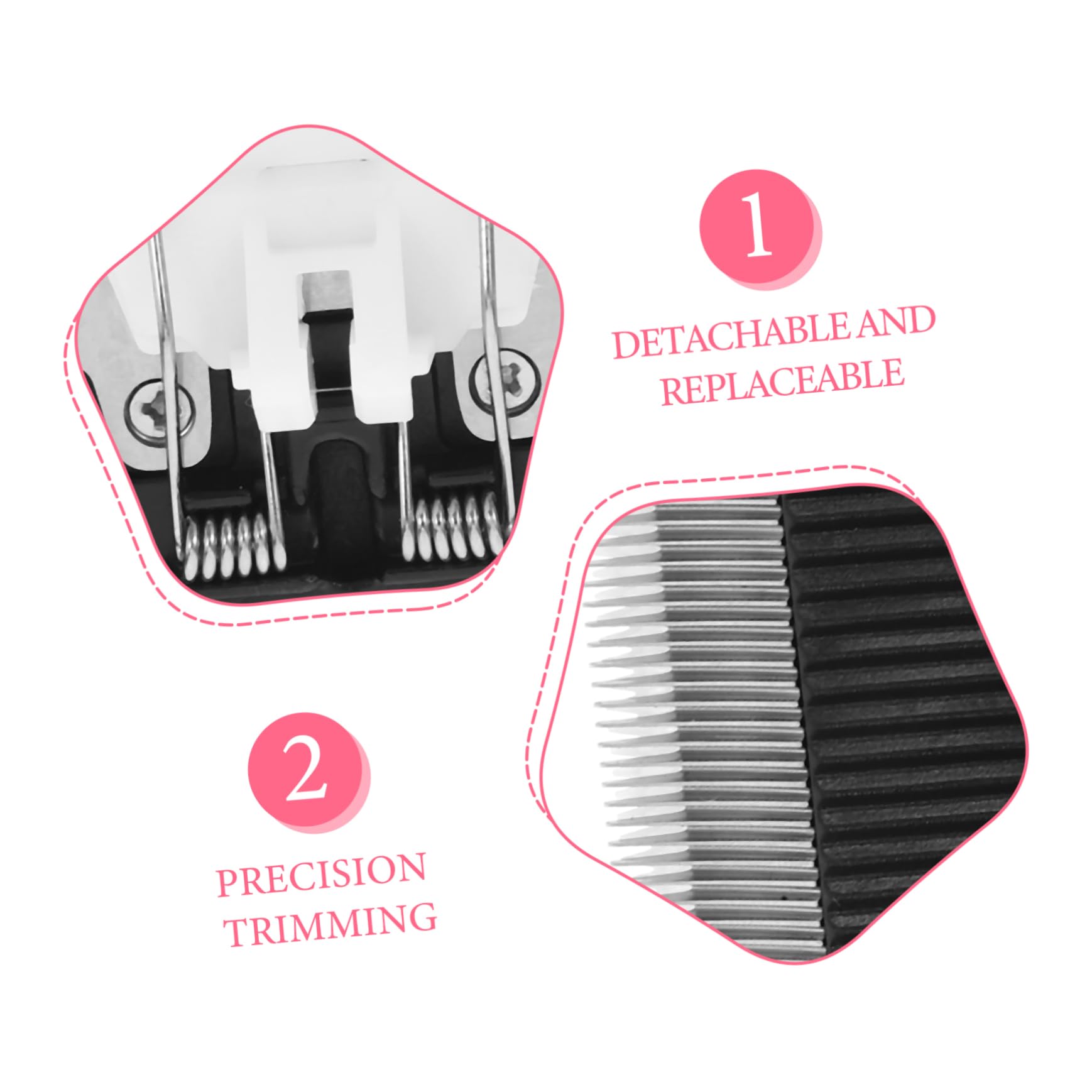 Healeved 6pezzi Lame di Ricambio per Tosatrice Elettrica per Cani Attrezzi per Toelettatura Pet Compatibili con Diverse Tosatrici Facili da Trasportare e Utilizzare