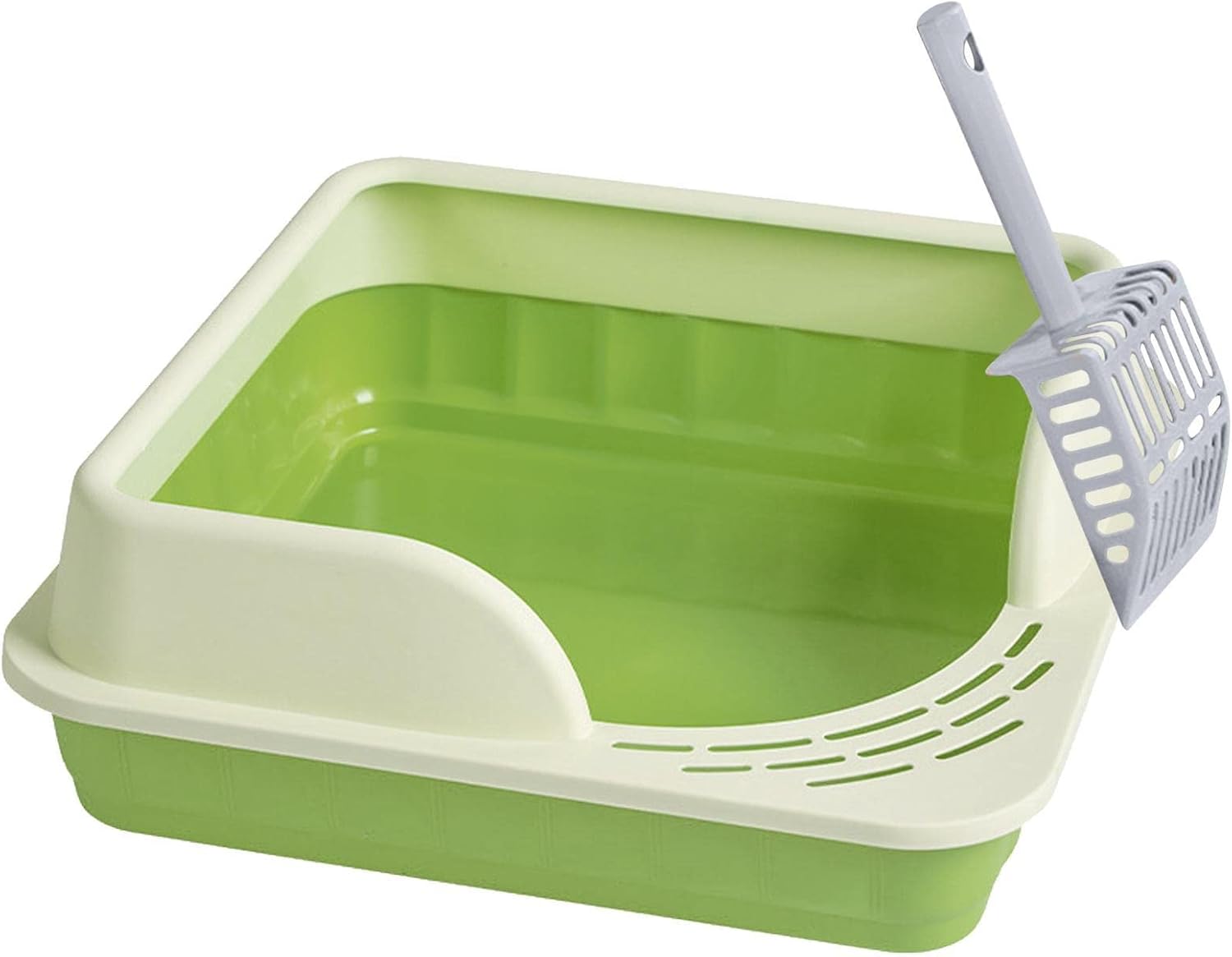 Cat Litter Box Open Top Sifting Cat Litter Tray with