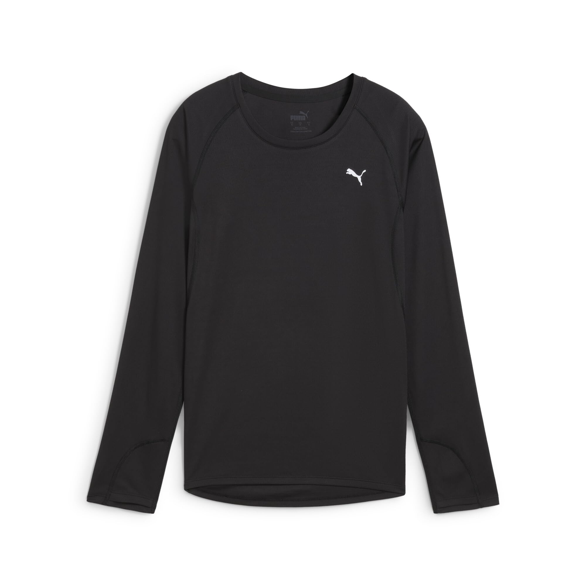 PUMA Womens VELOCITY Long Sleeve Running Top Black Size XS