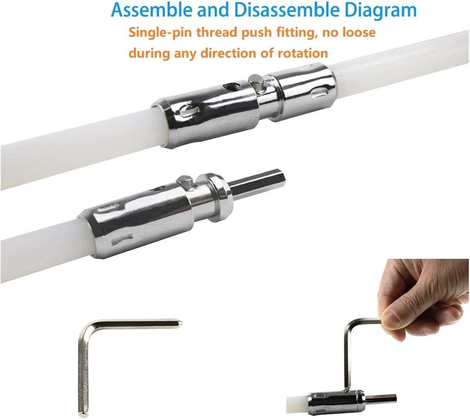 Juego De Cepillos Limpieza Chimeneas Nailon, For Conductos Ventilación Giratorios, Deshollinador Flexible(10 m)