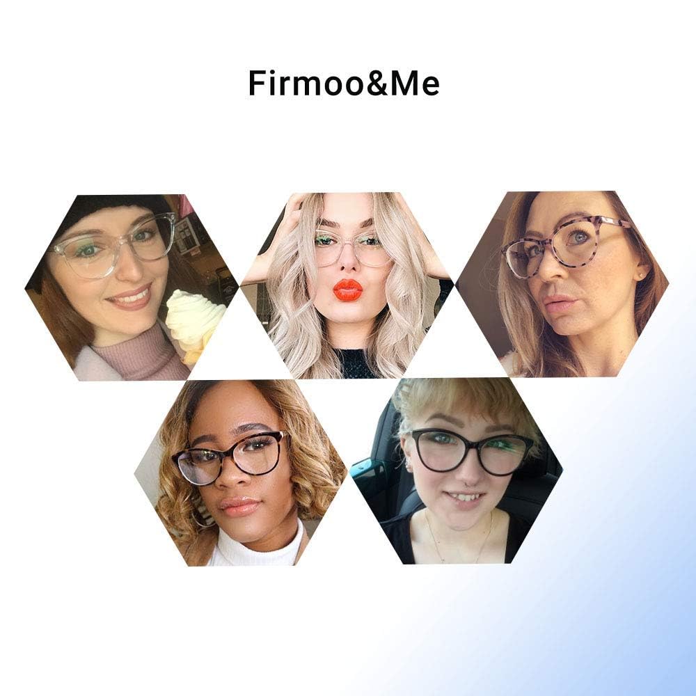 Firmoo Cat Eye Blue Light Blocking Glasses Women, Anti Eye Strain/Headache/Glare Eyeglasses for Computer Screen Use(Tortoise) - Image 3
