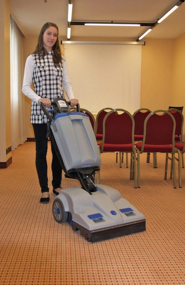 lindhaus LS50 Hybrid Battery-Powered & Corded Commercial Vacuum – High-Efficiency Vacuum Cleaner with Onboard Tools – Large 16L Dust Capacity, Quiet Operation – Made in Italy