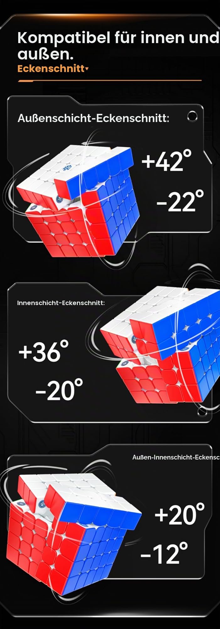 Bukefuno GAN 562 M 5x5 Cube Puzzle Magnetisch Stickerless Gan 562M 5x5x5 Speed Puzzle GAN562 M Standard Speed Cube Frosted Version