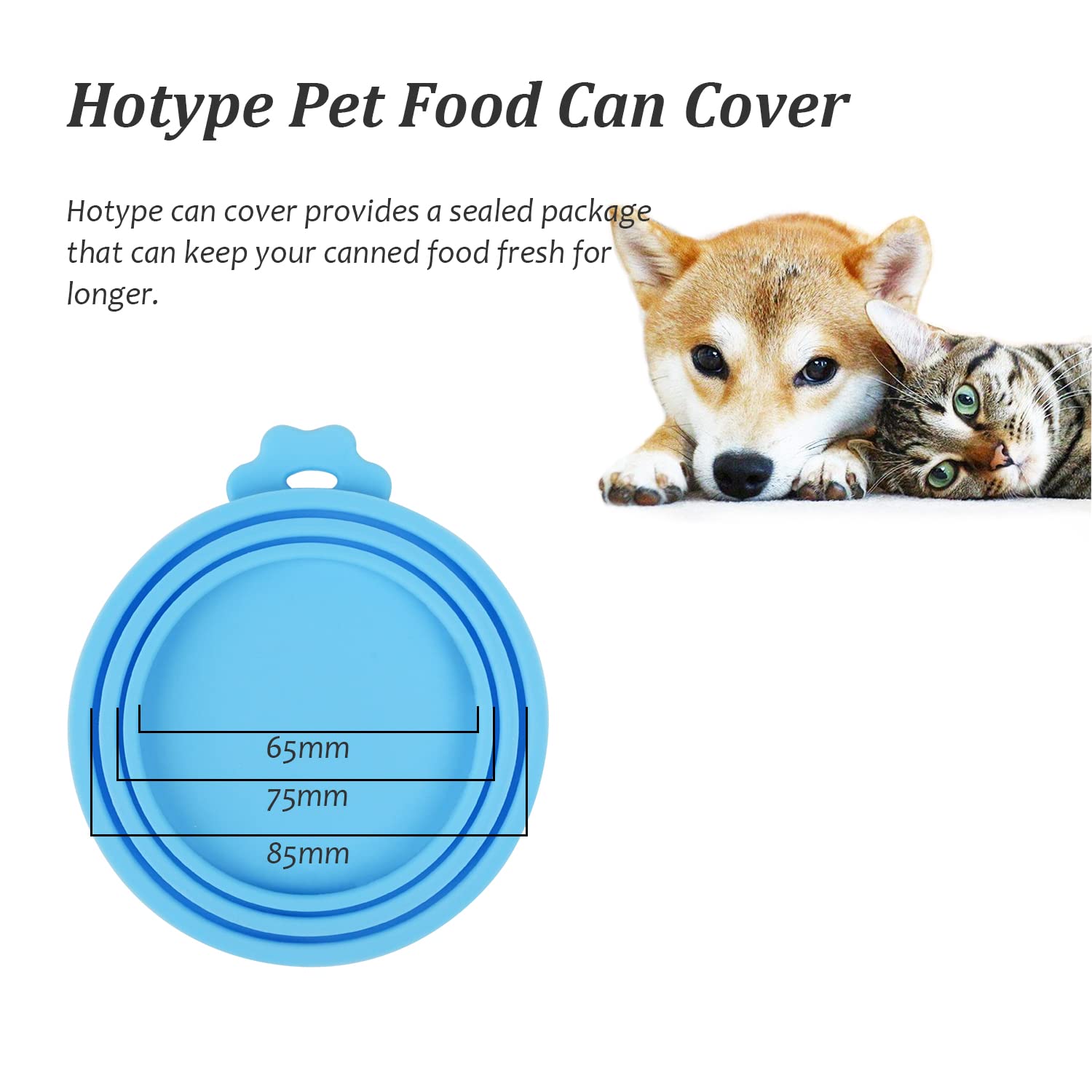 VAEIORP Silikon-Dosendeckel 2er Set - Maneki-Neko Motiv Für Katzen/Hundefutter