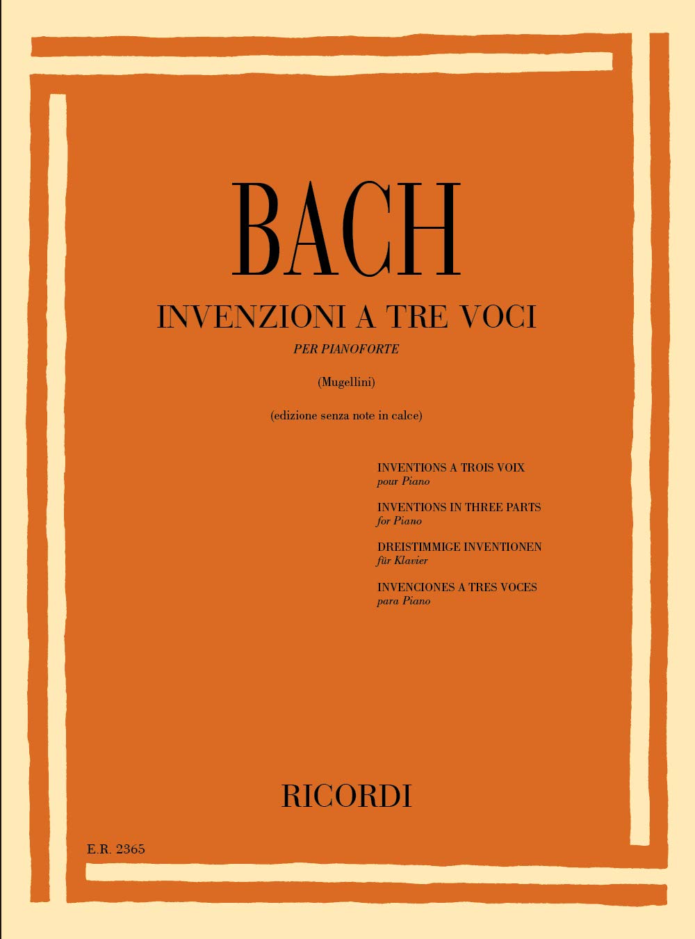 Invenzioni 3 Voci Senza Note