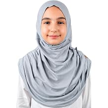 ihvan online, Easy To Wear Hijab for Girls, Soft Viscose One-Piece Instant Headscarf for Kids, Daily Wear & Prayer & Travel