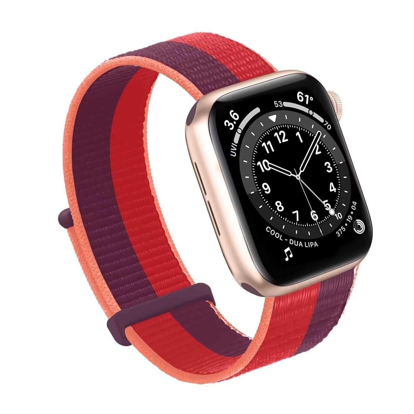 Mosmoc Nylon Sport Loop Band Compatible with Apple Watch Straps 38mm 40mm 41mm 42mm 44mm 45mm 49mm, Adjustable Velcro Breathable Soft Braided Strap for iWatch Series 9/8/7/6/5/4/3/2/1 SE Ultra (B0D5QRTK57) Amazon Price History, Amazon Price Tracker