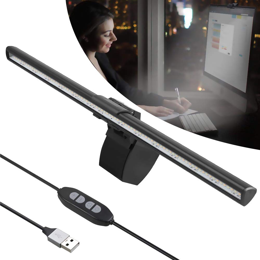 Listwa świetlna monitora komputerowego, ekran laptopa USB, lampa LED do czytania elektronicznego, pielęgnacja oczu, regulowana jasność i temperatura barwowa dla biura/domu/78/1023