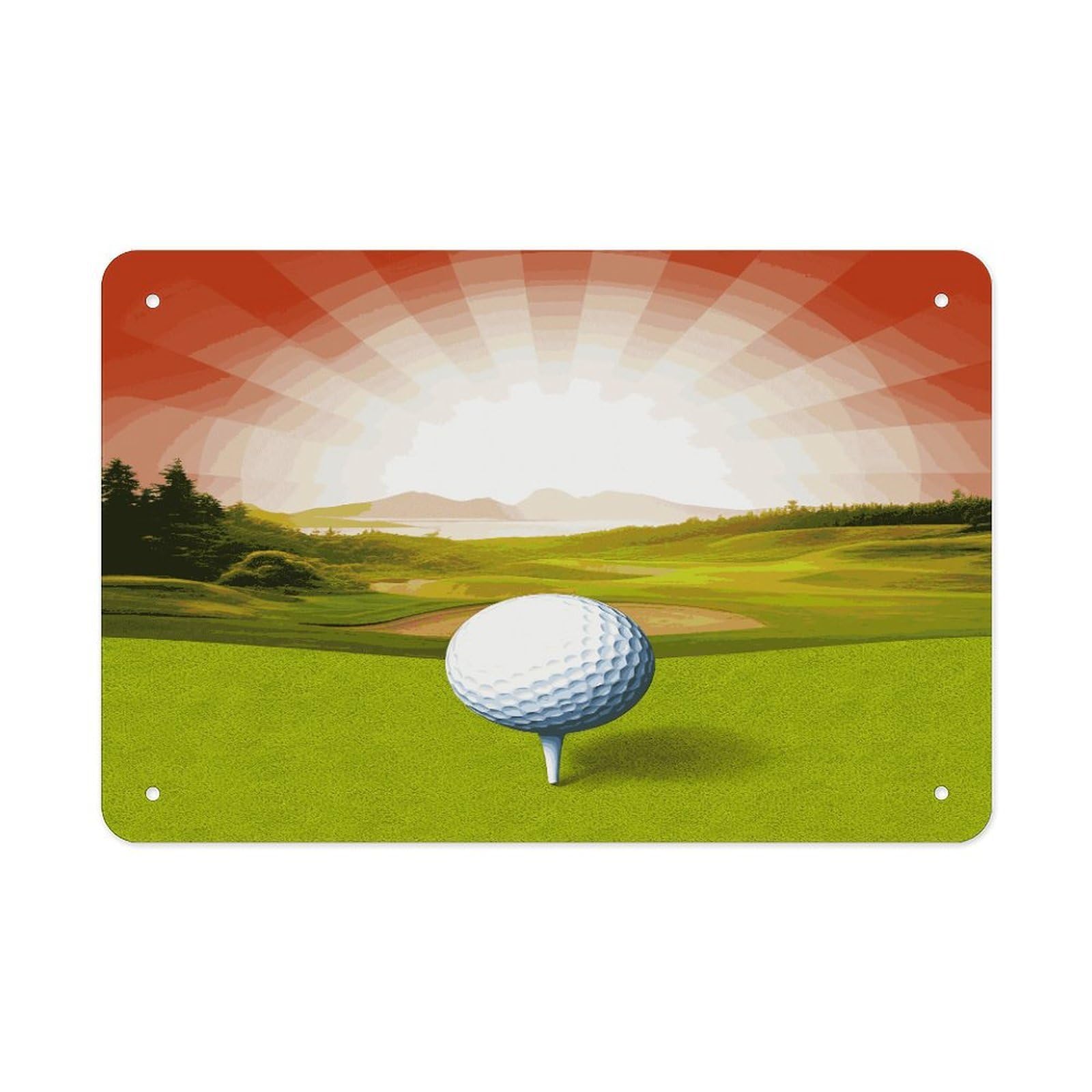 Fekiloot Style Golf Sport Metal Signs Wall Art Tin Sign