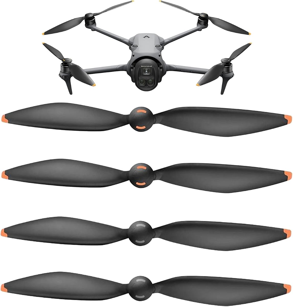 2 Pairs Quick Release Low Noise Propellers for Mavic 4 Pro Propellers, Replacement Propeller Blades Drone Accessories