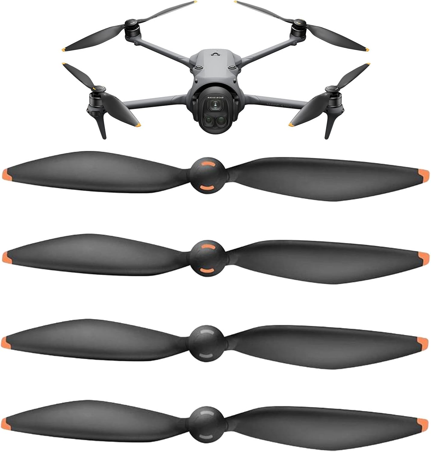 2 Pairs Quick Release Low Noise Propellers for Mavic 4 Pro Propellers, Replacement Propeller Blades Drone Accessories