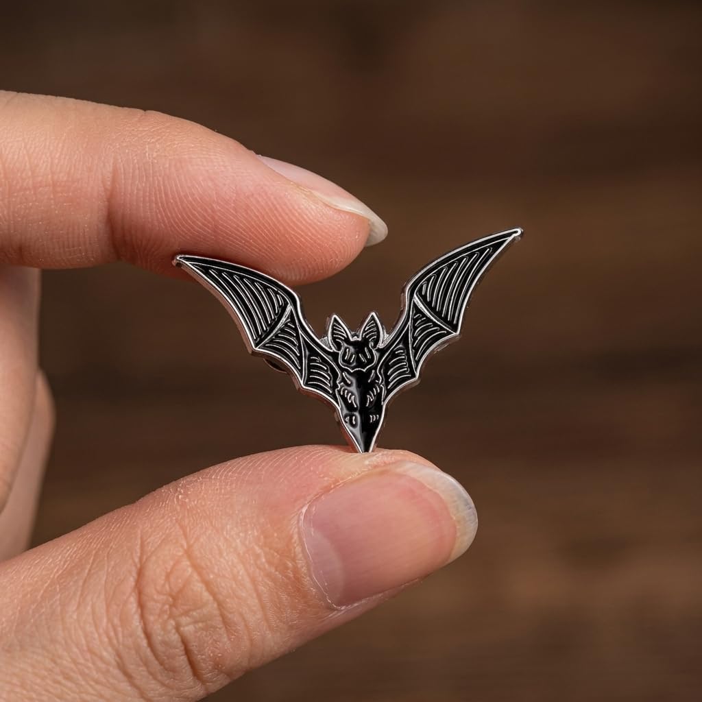 Funny Bat Enamel Pin, Cute Animal Pins Brooch for Backpacks, Jackets, Hats image 3