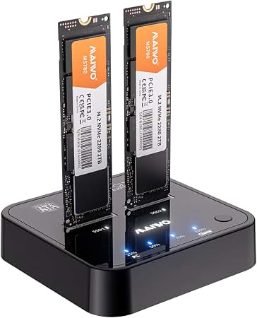 Amazon.com: M.2 NVMe SSD Dock AHCI Duplicator Cloner USB3.2 20G
