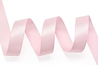 Vista 3 de YAMA Cinta de satén de doble cara, 7/8 pulgadas, 25 yardas para envolver regalos, color rosa