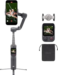 Osmo Mobile 8P Gimbal Stabilizer for iPhone & Android, Remote Controller, Native Tracking, Built-in Extension Rod & Tripod, 10h Battery, Robust 3-Axis Stabilization, 360° Pan Rotation, Phone Gimbal